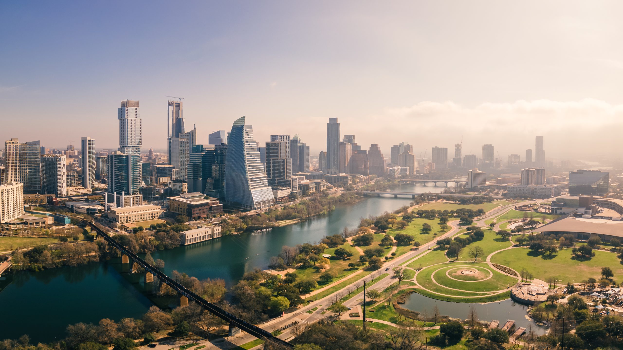 Stunning skyline view of Austin, Texas.